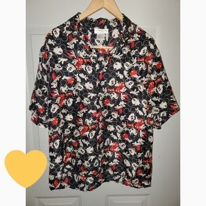 Mickey Mouse button-up shirt